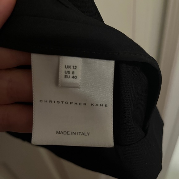 100% wool black Christopher Kane blazer with cutouts. 100% silk lining. Size US8 - Picture 6 of 6